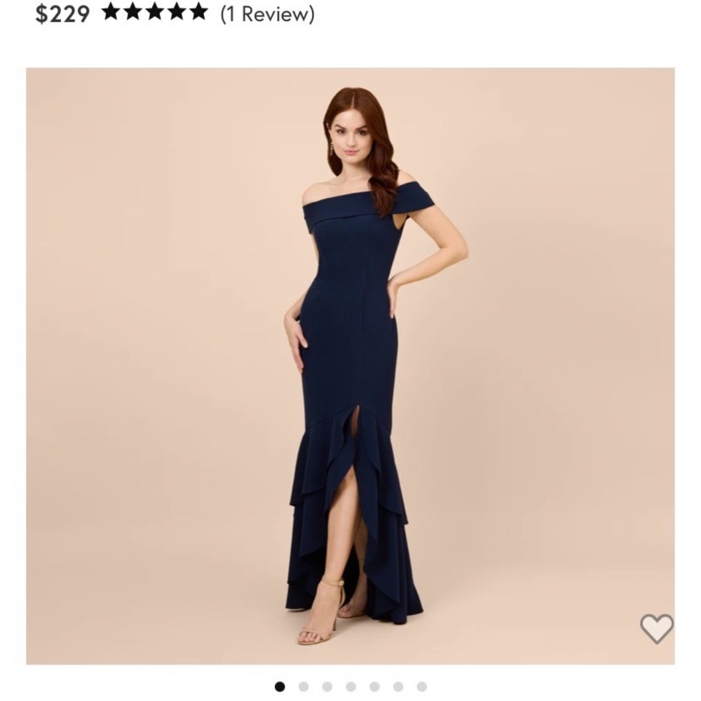 Off Shoulder High Low Gown